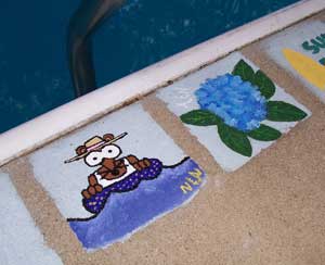 Pool Weasel and Hydrangea