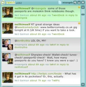 OMG, I got a tweet from GAIMAN!! 